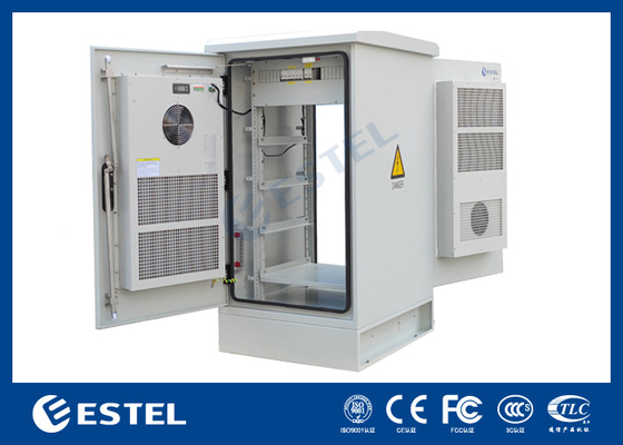 22U Outdoor Telecom Enclosure Climatizzante Elettronica Gabinetto Disegno di distribuzione di energia personalizzato