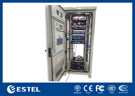 IP55 Armadio per apparecchiature per telecomunicazioni all'aperto galvanizzato con sistema rettificatore 200A
