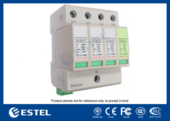 M1L385-40 II Dispositivo di protezione da sovratensione (SPD) per la distribuzione di energia - Corrente di picco 40kA, 230V/400VAC, Porta di allarme remoto, Installazione su guida DIN, IP20, Protezione di Classe C