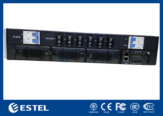 Sistema di alimentazione a corrente continua per telecomunicazioni modulare con gestione remota SNMP / basata sul Web