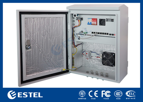 Casella di alimentazione elettrica di piccole dimensioni con riscaldatore, a palo montata sulla casella di commutazione di rete modello ERU0101