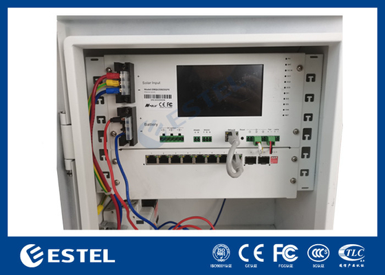 Casella di monitoraggio intelligente a energia solare esterna a 3 canali di corrente continua con controller MPPT