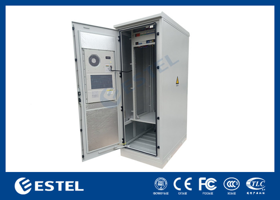 IP55 33U Armadio esterno 1 compartimento con scaffale per batterie e distribuzione di energia