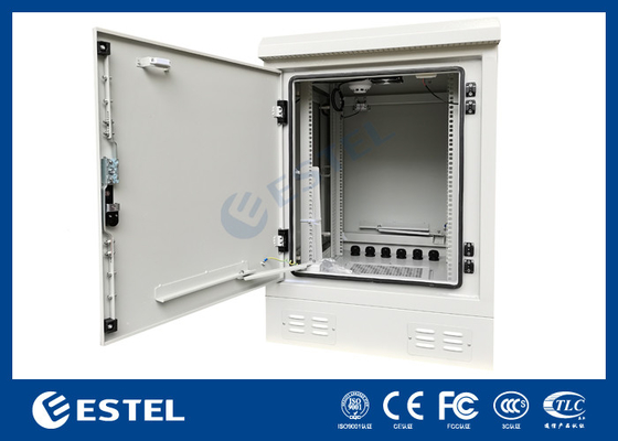 Armadio server esterno 17U con rack da 19 pollici e ventilatore DC48V per il raffreddamento