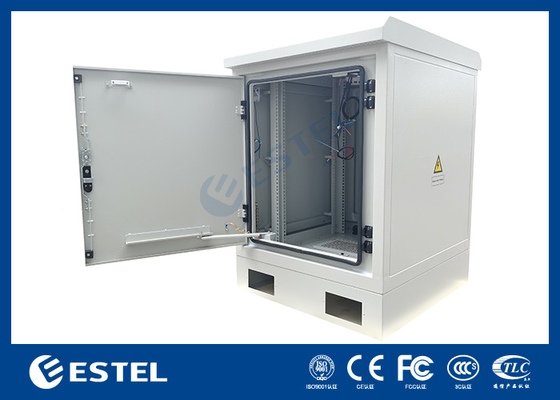 Armadio server esterno 17U con rack da 19 pollici e ventilatore DC48V per il raffreddamento