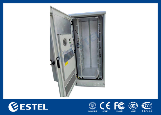 19 pollici 32U cabinet telecom esterno porta singola con 1500W raffreddamento anti-furto tre punti di blocco