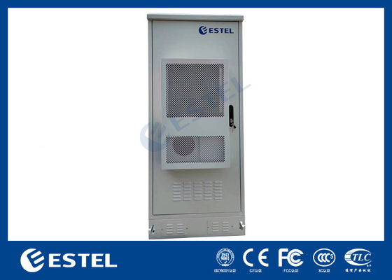 19 pollici 32U cabinet telecom esterno porta singola con 1500W raffreddamento anti-furto tre punti di blocco