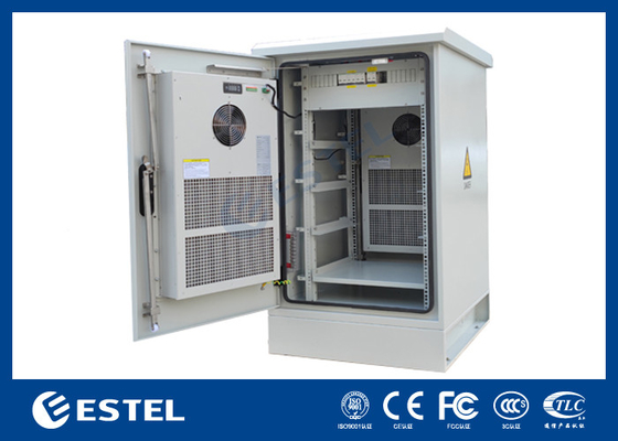22U Outdoor Telecom Enclosure Climatizzante Elettronica Gabinetto Disegno di distribuzione di energia personalizzato