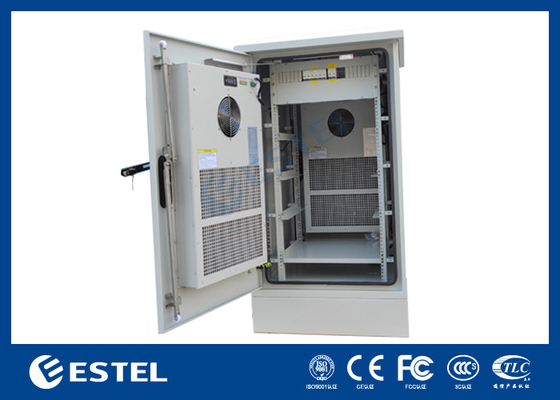 22U Outdoor Telecom Enclosure Climatizzante Elettronica Gabinetto Disegno di distribuzione di energia personalizzato
