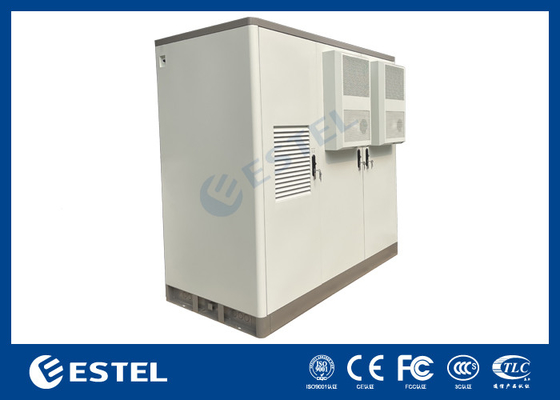 3 Bay Telecom Cabinet doppio strato di acciaio galvanizzato con sistema di raffreddamento climatizzatore di isolamento
