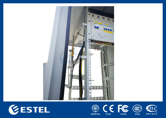 ET9090210A-40U Gabinetto esterno a doppia porta Telecom con sistema di monitoraggio remoto PDU