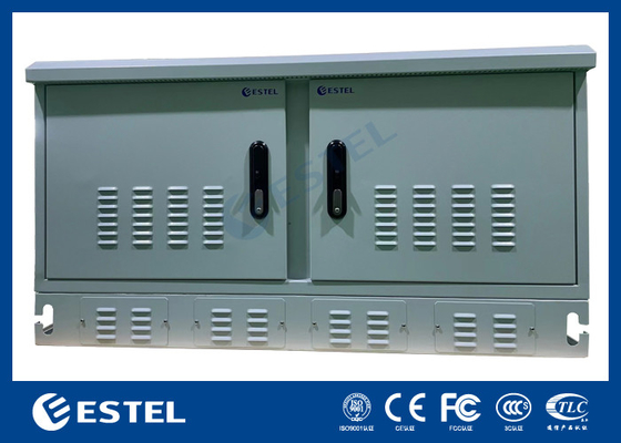 Gabinetto esterno a due compartimenti resistente alle intemperie per apparecchiature per telecomunicazioni con elevate prestazioni anti-corrosione e protezione IP55