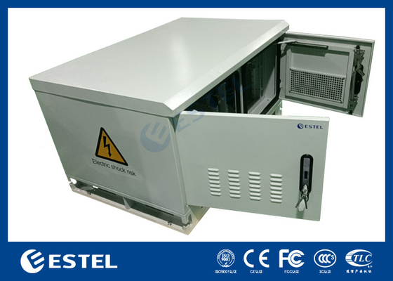 Gabinetto esterno a due compartimenti resistente alle intemperie per apparecchiature per telecomunicazioni con elevate prestazioni anti-corrosione e protezione IP55
