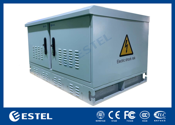 Gabinetto esterno a due compartimenti resistente alle intemperie per apparecchiature per telecomunicazioni con elevate prestazioni anti-corrosione e protezione IP55