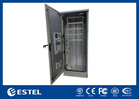 40U Outdoor Telecom Cabinet con condizionatore d'aria raffreddamento viti in acciaio inox e dadi per una maggiore resistenza alla corrosione