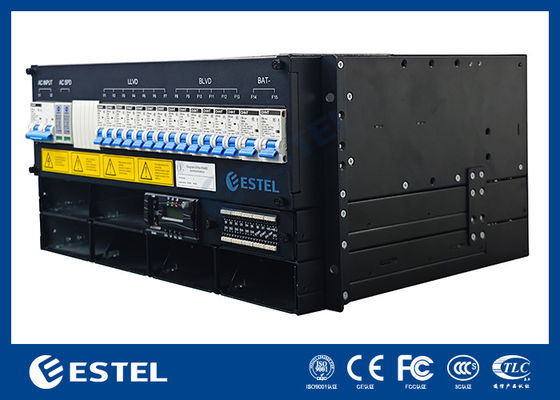 ESTEL 5U Sistema di alimentazione incorporato per gabinetto esterno per telecomunicazioni, sistema di rettificazione di design compatto per telecomunicazioni