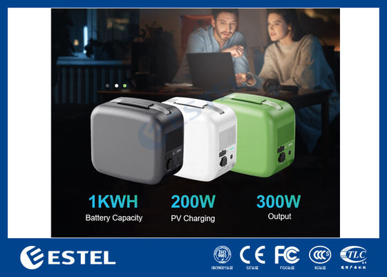 ESTEL eCandle 1KWH Stazione elettrica portatile LiFePO4 Batteria Carica solare 300W Output UPS Backup