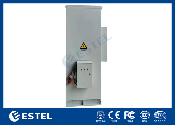 Gabinetto per telecomunicazioni esterne a doppia parete 40U IP55 con PDU e Side Box 2000W Capacità di raffreddamento 220VAC/48VDC Voltaggio di ingresso