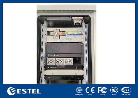 Armadio per telecomunicazioni esterno con batteria ATS e telecamera per sistema di alimentazione telecomunicazioni