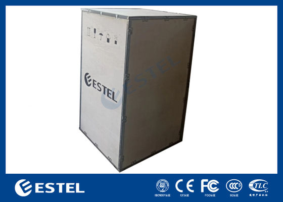 Armadio per telecomunicazioni esterno in lamiera zincata con batteria ATS e telecamera per sistema di alimentazione telecomunicazioni