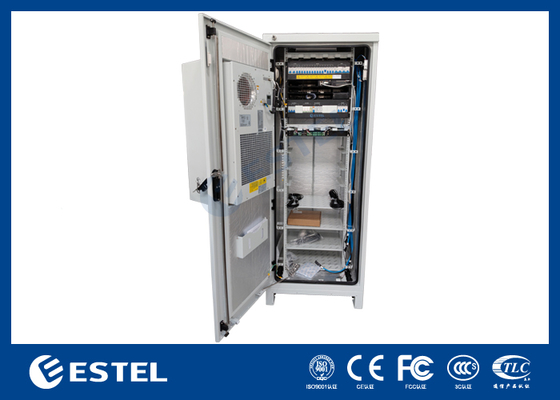 Gabinetto per telecomunicazioni esterno a foglio galvanizzato con sistema di alimentazione per telecomunicazioni da 9 kW a 150 A