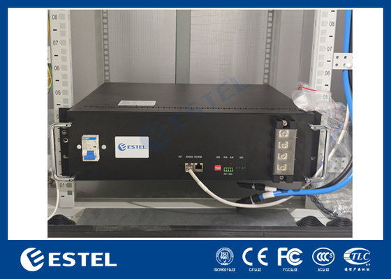 Raddrizzatore di potenza 32U per armadio telecom esterno con sistema di alimentazione telecom 18kW e unità di monitoraggio ambientale