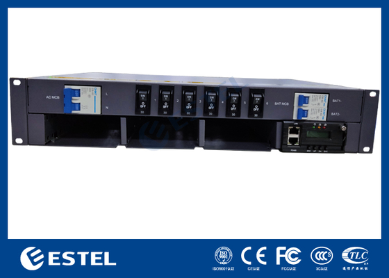 Sistema di alimentazione telecomunicazioni -48VDC con capacità di 9kW e funzioni di controllo e monitoraggio remoto