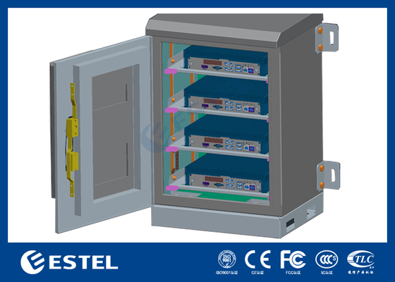 Armadio a parete esterno 12U con verniciatura a polvere anticorrosione e serratura a tre punti antifurto
