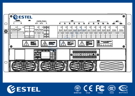 Sistema raddrizzatore per telecomunicazioni 5U subrack da 4-12kW e sistema di alimentazione CC per applicazioni industriali