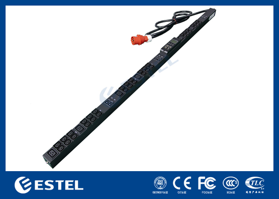 19 prese, PDU di protocolli intelligenti, protezione da sovratensioni, capacità 16A/250V e progettazione a presa piatta per una distribuzione di energia affidabile e sicurezza delle apparecchiature.