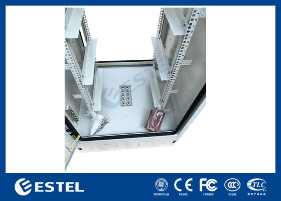 Armadio rack da esterno 19 pollici 32U Grado di protezione IP65 con ventole di raffreddamento, illuminazione a LED e sicurezza per telecomunicazioni e applicazioni industriali