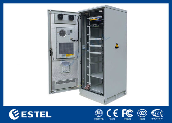 Alimentatore raddrizzatore telecomunicazioni da 24kW in armadio esterno IP65 38U a temperatura controllata