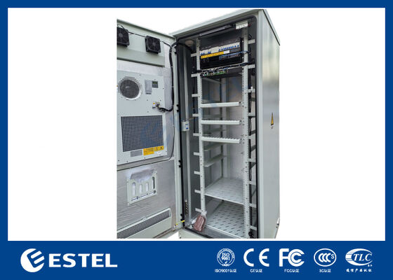 Alimentatore raddrizzatore telecomunicazioni da 24kW in armadio esterno IP65 38U a temperatura controllata