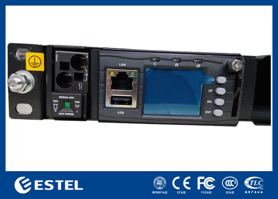 1U Rack Mount Telecom DC Power System con distribuzione integrata e controller intelligente