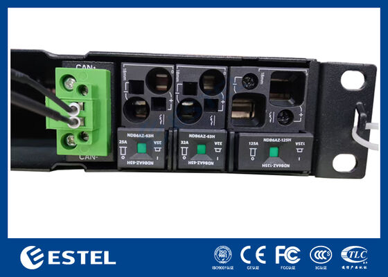1U Rack Mount Telecom DC Power System con distribuzione integrata e controller intelligente