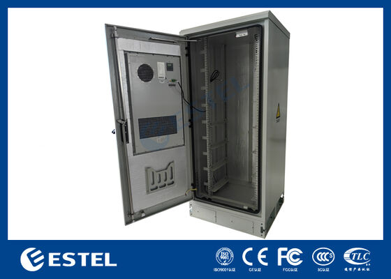 IP Grade Protected Outdoor 32U Floor Cabinet for Telecommunication Critical Infrastructure