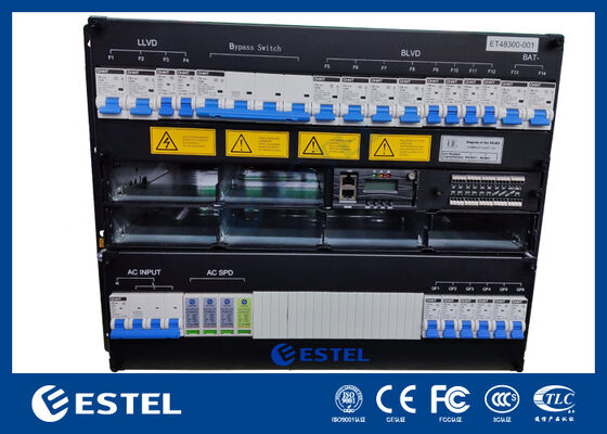 Sistema di alimentazione DC compatto 7U per reti di telecomunicazioni e infrastrutture di comunicazione 6kW di uscita Controllo integrato e conversione di potenza