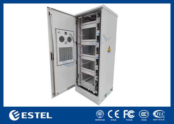 Armadio per telecomunicazioni all'aperto con PDU e Side Box 40U IP55 Livello di protezione 2000W Capacità di raffreddamento 220VAC/48VDC Voltaggio di ingresso