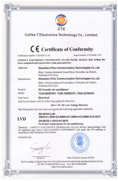 La CINA ESTEL (GUANGDONG) TECHNOLOGY CO., LTD. Certificazioni